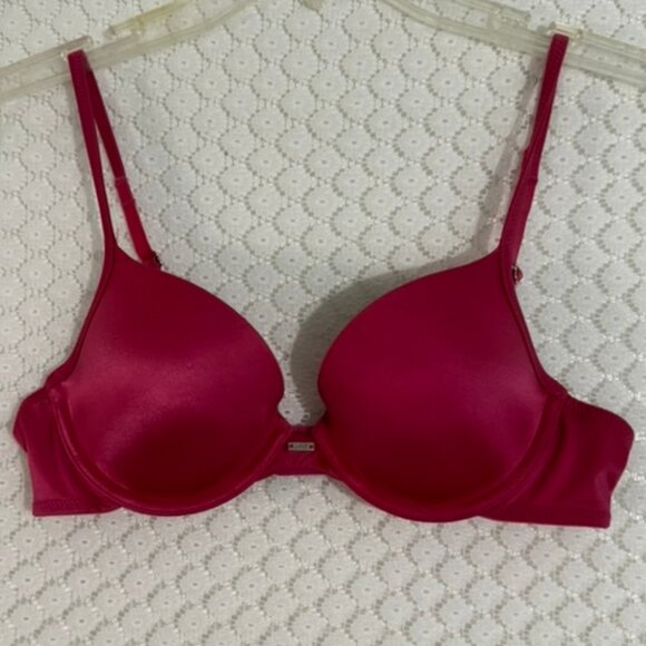 I-Fit Self Expressions Hot Pink Padded Push Up Bra - Adj. Straps Size 36A - Picture 3 of 7